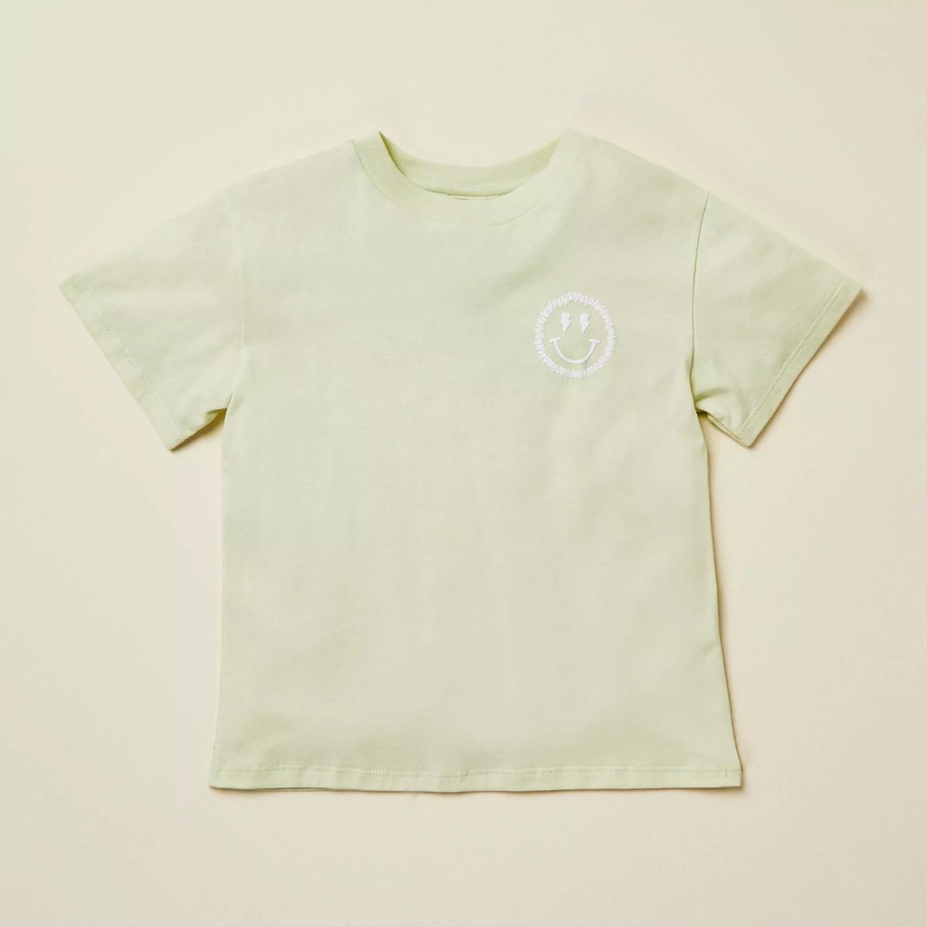 Camiseta Infantil Manga Curta (Verde Claro) AMARO