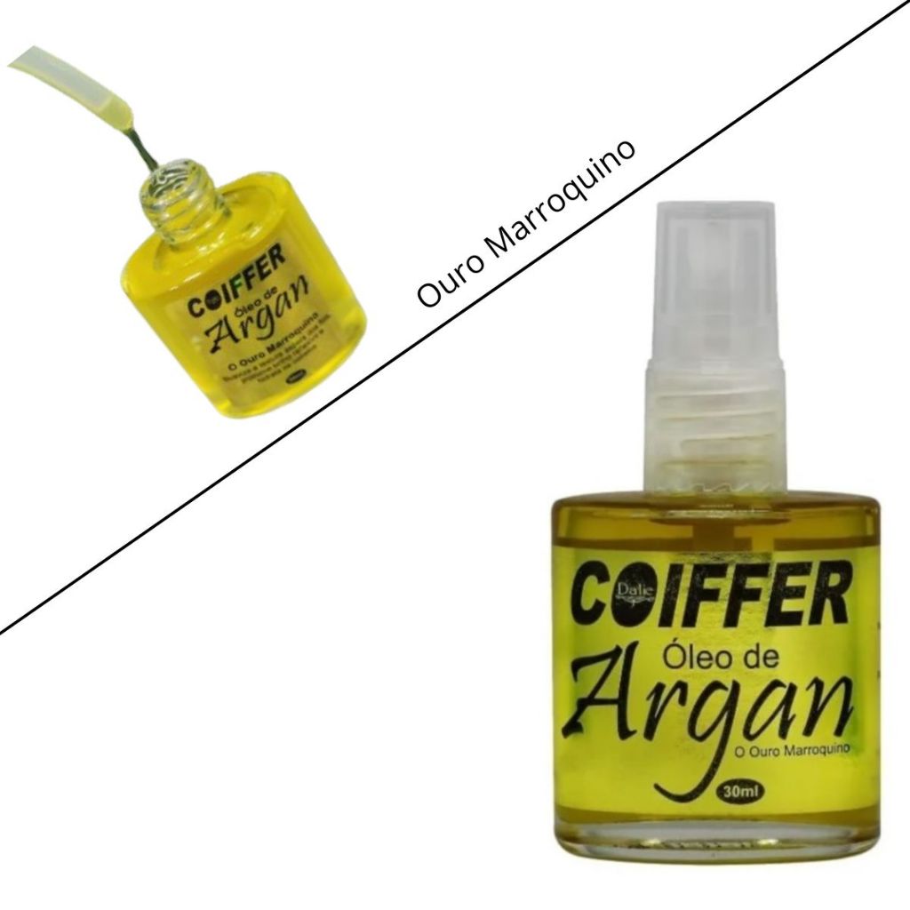 Óleo De Argan Coiffer 30ml Reparador De Pontas Danificadas em Oferta na Shopee