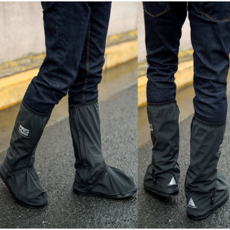 1 par de galocha/bota/sapato de chuva para motoqueiros [ impermeável; de borracha; 4 tamanhos; ] - SMILE LIFE 58 -
