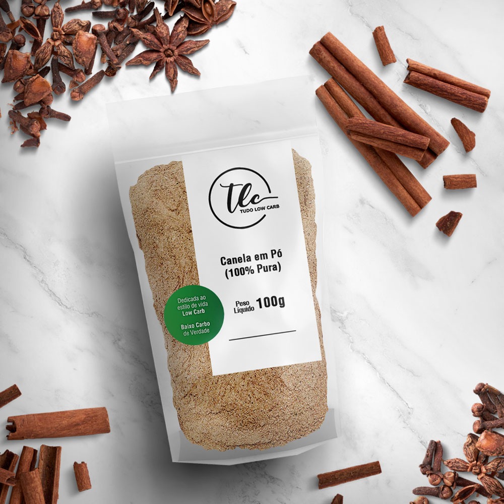 Canela Em Pó 100% Pura E Sem Açúcar (100g ~ 1 Kg) Sem Misturas TLC Tudo Low Carb em Oferta na Shopee
