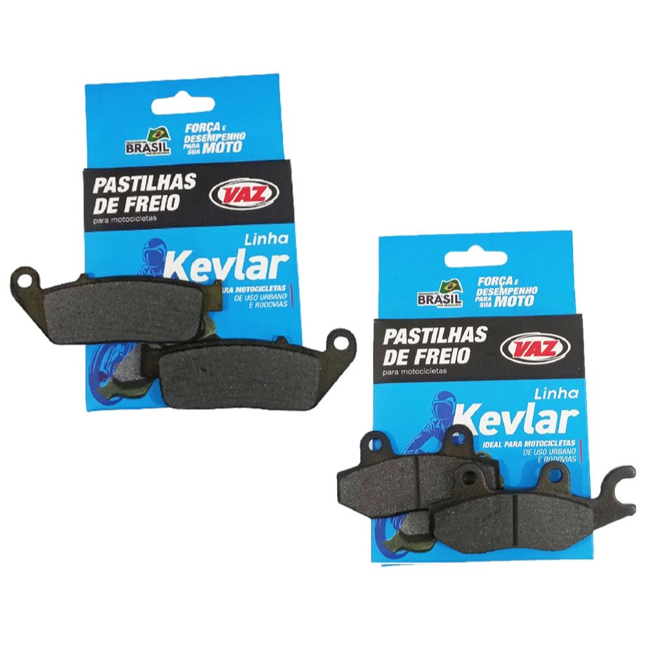 Kit Pastilhas de Freio P/ Kawasaki Versys 300 Abs Ecopads Vaz