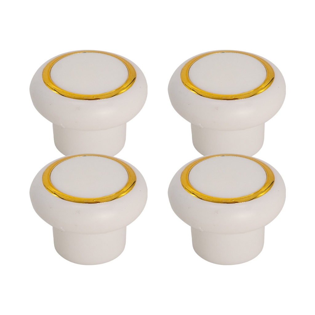 Kit 4 Puxadores De Armario Colonial Moveis Gaveta 1 Furo Ponto 70 em Oferta na Shopee