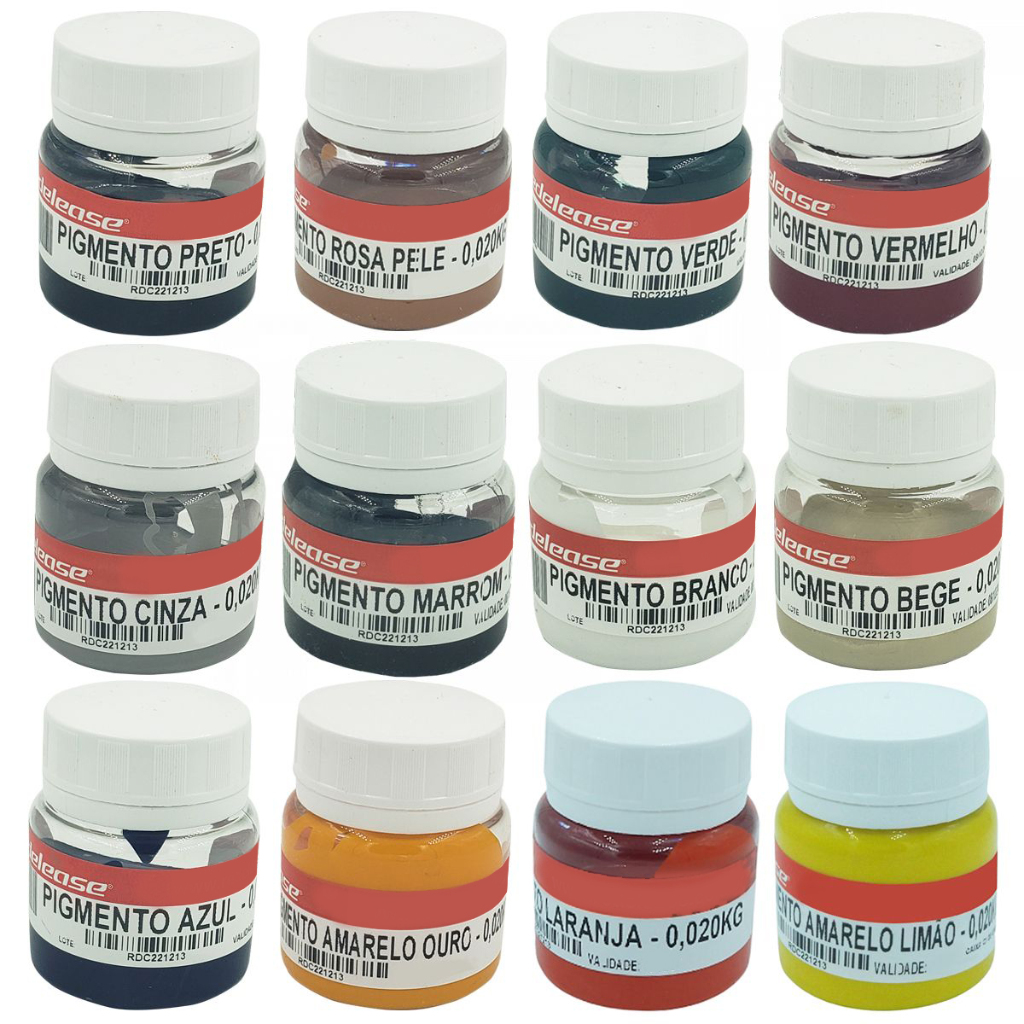 Kit Econômico Pigmentos em Pasta Redelease (Cores Base) em Oferta na Shopee