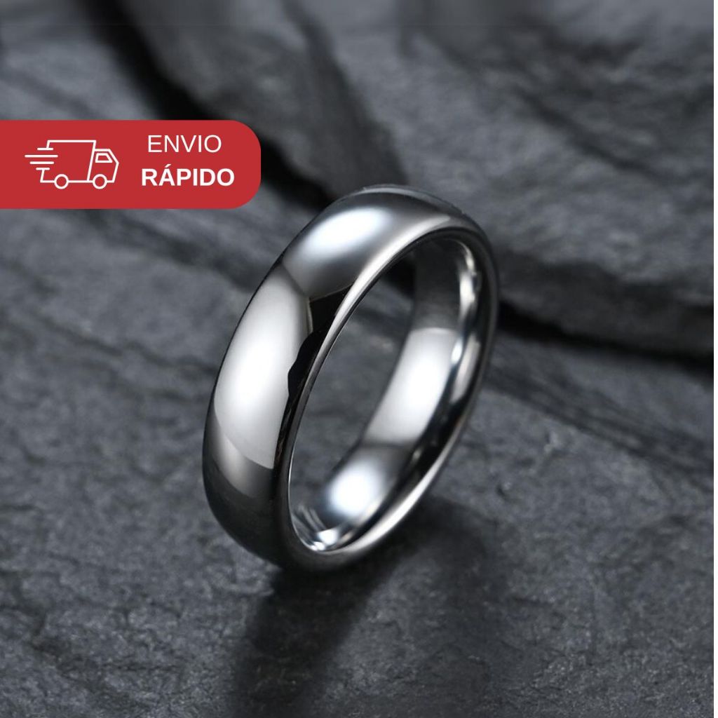 Anel Masculino Prata 6mm Grosso Rendondo 925 Feminino  Aliança De Namoro compromisso Aço Inox 316L em Oferta na Shopee