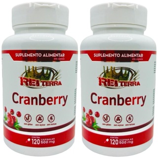 Kit 2 Cranberry 500mg 240 Cápsulas - Rei Terra em Oferta na Shopee