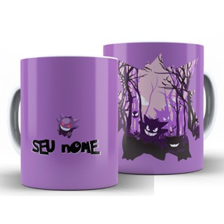 Caneca Gengar Pokémon Dark + Caixa - Xícara Divertida 325ML Cerâmica em Oferta na Shopee