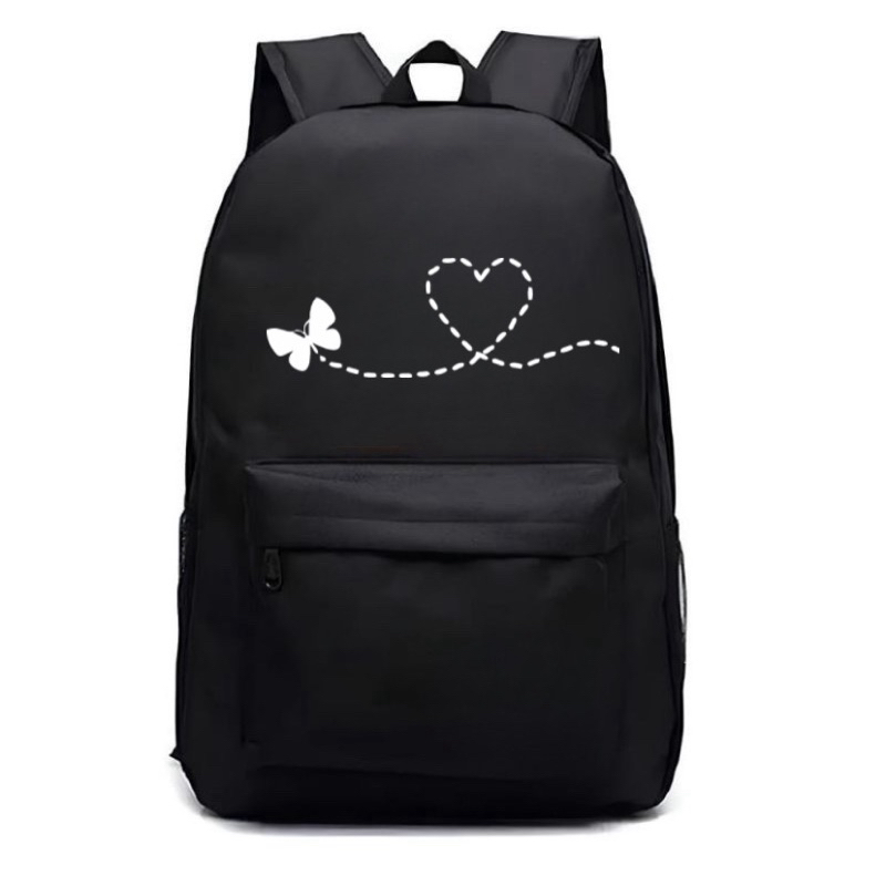 Mochila Feminina Ideal para Escola Academia Viagem Passeio Borboleta Envio Imediato em Oferta na Shopee