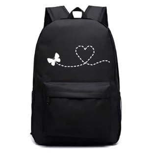 Mochila Feminina Ideal para Escola Academia Viagem Passeio Borboleta Envio Imediato em Oferta na Shopee