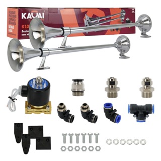 Kit Buzina Maritima 12V 24V 74cm Válvulas Conexões Para Caminhão Lancha Barco Jeep Completo Cromada em Oferta na Shopee