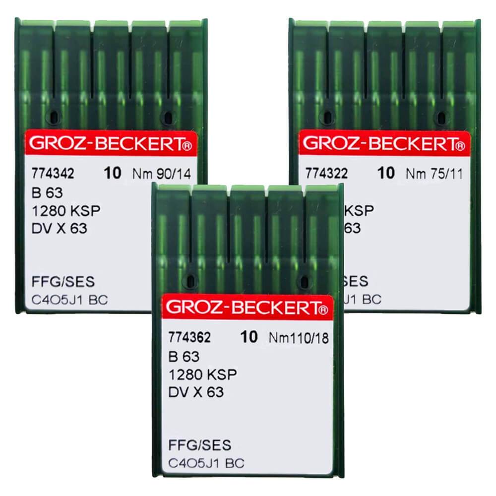 Agulha de Máquina Groz-Beckert Galoneira B 63 - Cx 10 Unid em Oferta na Shopee