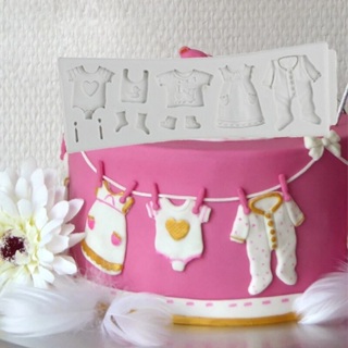 Molde de Silicone Roupinhas de Bebê Maternidade Chá Revelação para Biscuit e Confeitaria em Oferta na Shopee