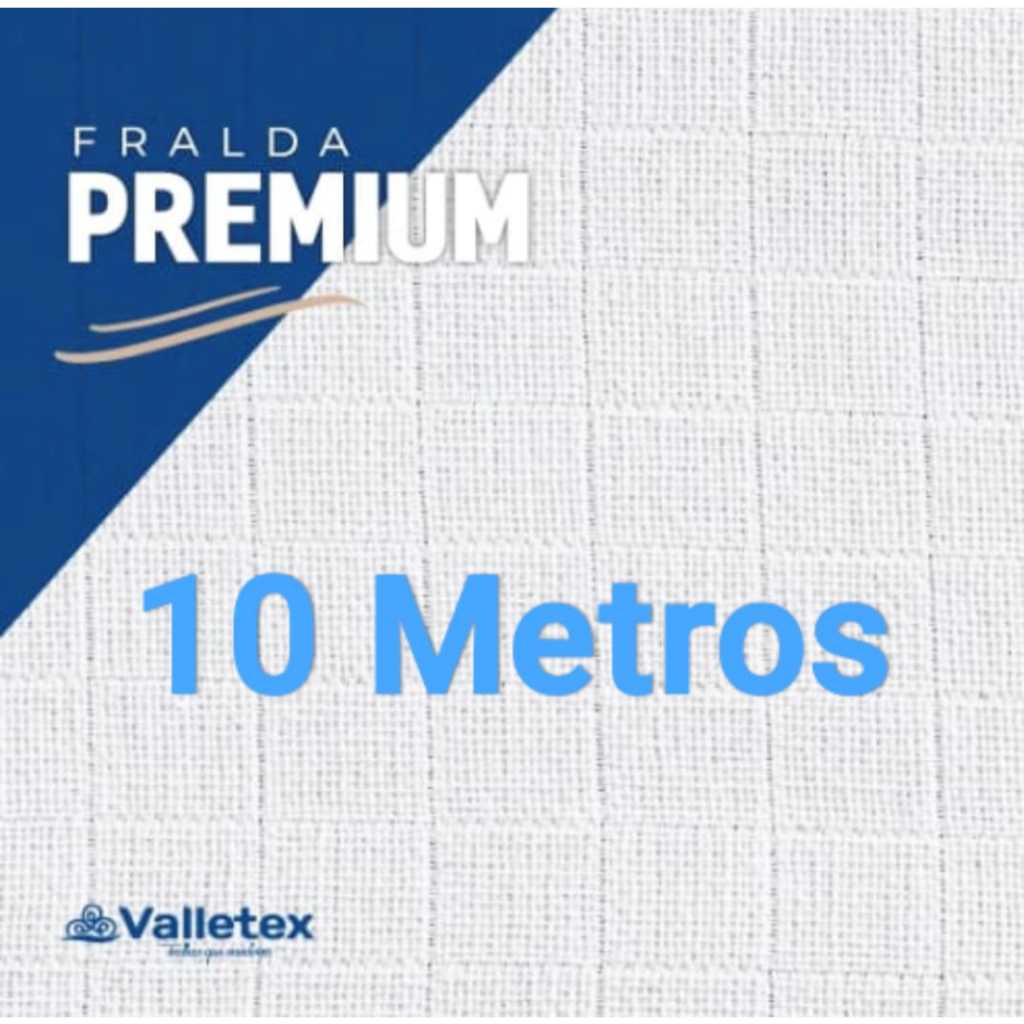 **Fralda Premium Valletex 10m x 80cm largura PERFUMADA 200 g/m²**