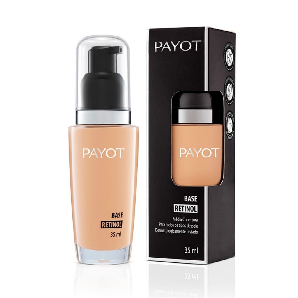 Base Retinol Para Todos Os Tipos De Pele Média Cobertura 35ml Payot