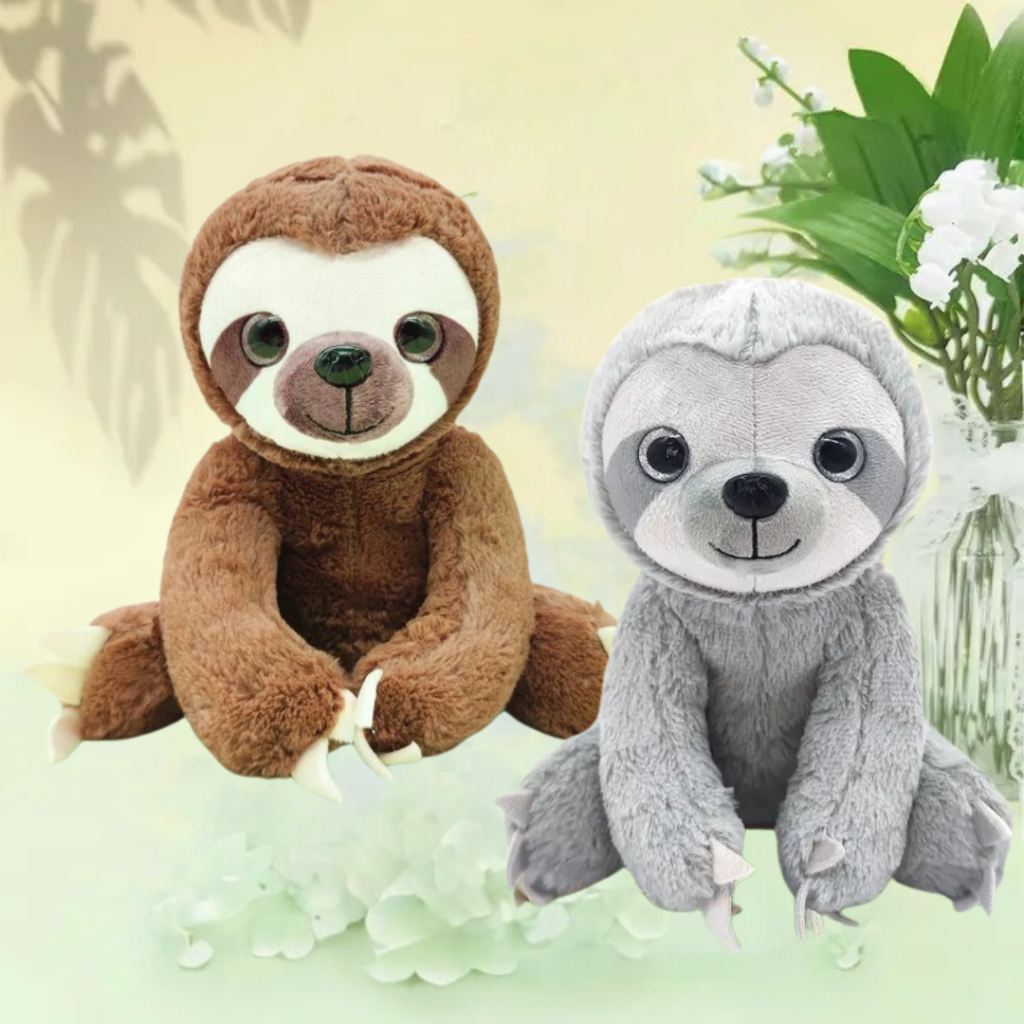 Bicho Preguiça de Pelúcia 25cm de Altura