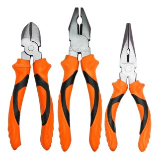 Kit Jogo De Alicate de Corte Universal e de Bico Meia Cana em Oferta na Shopee