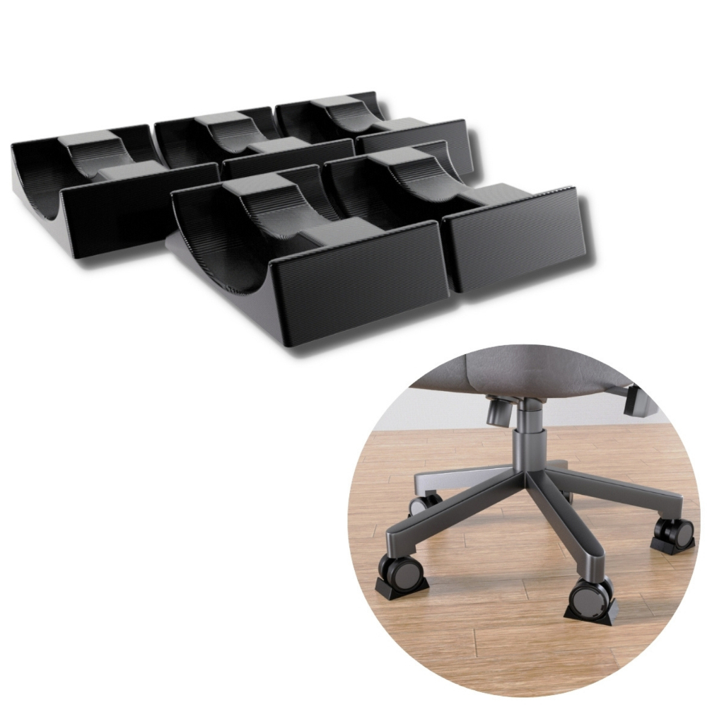 Kit C/ 5 Trava Rodinhas Cadeira Gamer Para Jogos Simulador Emborrachada em Oferta na Shopee