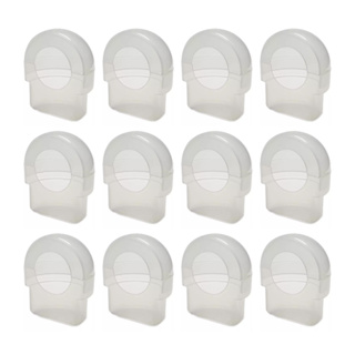 KIT 12UN - Comedouro Meia Lua Para Canário / Tarim / Pássaro / Roller Inquebrável Injetfour De 40ml em Oferta na Shopee