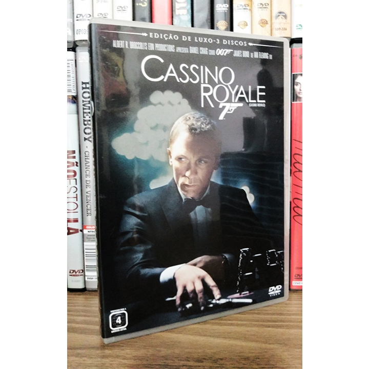 007 Cassino Royale DVD Triplo original usado em perfeito estado Sony Columbia Pictures Daniel Craig Eva Green Mads Mikkelsen Martin Campbell