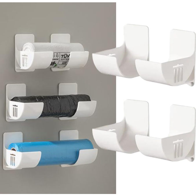 Kit 3 Suporte para sacos de lixo ou utensílios de cozinha em Oferta na Shopee