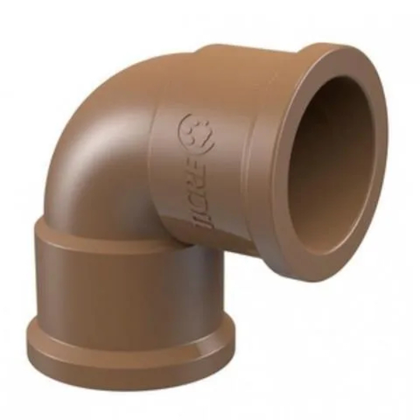 Joelho Cotovelo 90 25mm soldável Marrom Tigre