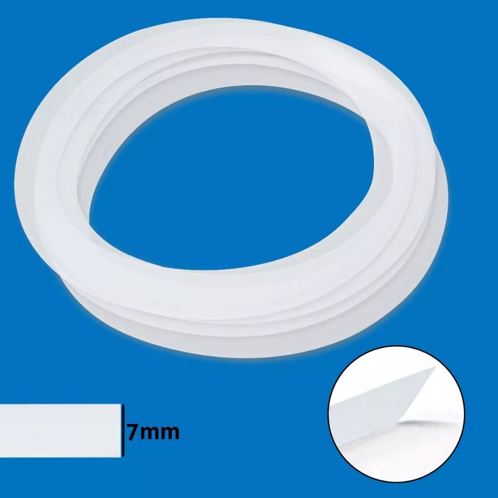 Barbatana Plástica Larga 7mm x 50 m Transparente em Oferta na Shopee