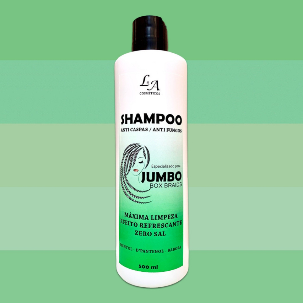 Shampoo Para Jumbo Box Braids Tranças 300ml Anti Caspas e Anti Fungos Limpeza Profunda em Oferta na Shopee