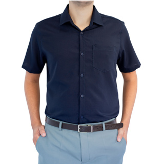 Camisa Social Masculina Manga Curta - Microleve Não Amassa em Oferta na Shopee