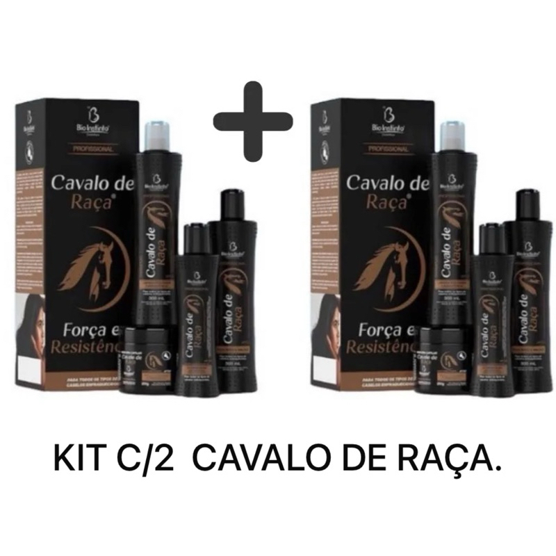 Kit c/2 Cavalo de Raça - Bio instinto