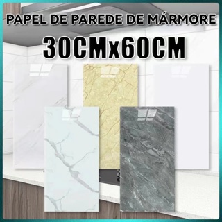 KIT Placa Adesiva 3d Mármore De Parede Relevo Lavável 30cm X 60cm em Oferta na Shopee