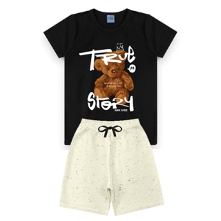 Conjunto Infantil Menino Masculino Bermuda e Camiseta L30 em Oferta na Shopee