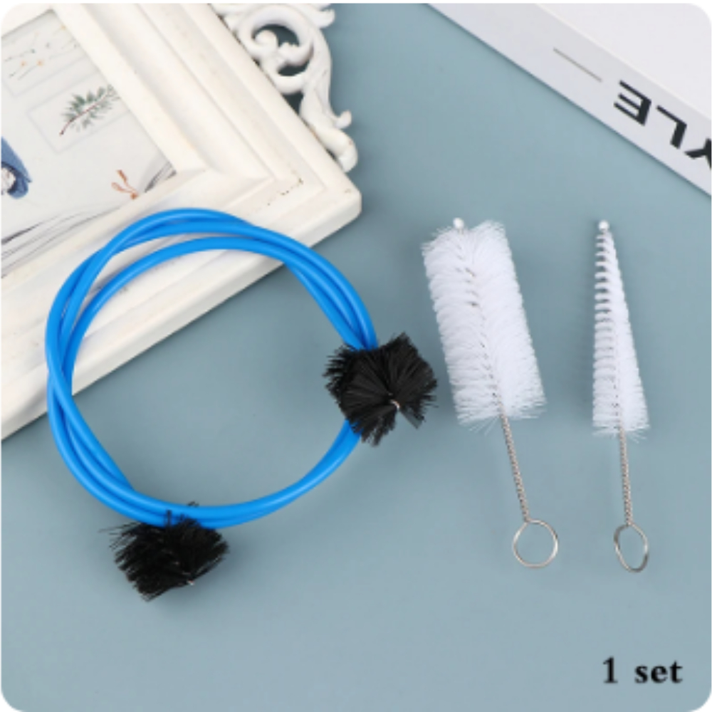 Kit De Limpeza Manutenção De Trompete Escova Bocal + Válvula