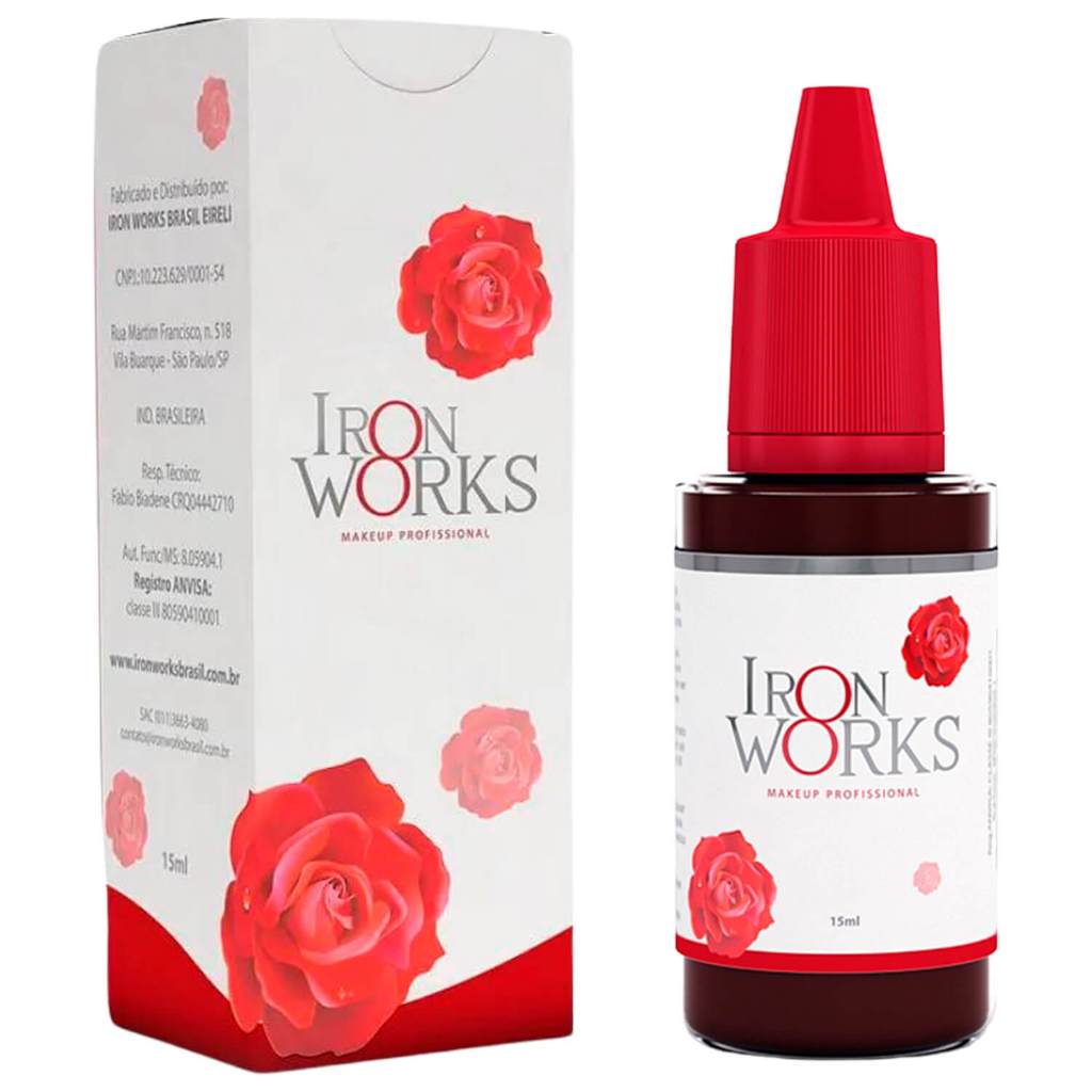 Pigmento Iron Works 15ml Marrom Café Micropigmentação em Oferta na Shopee