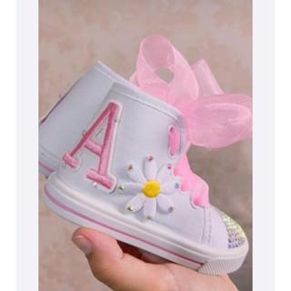 Tênis personalizado margarida em Oferta na Shopee