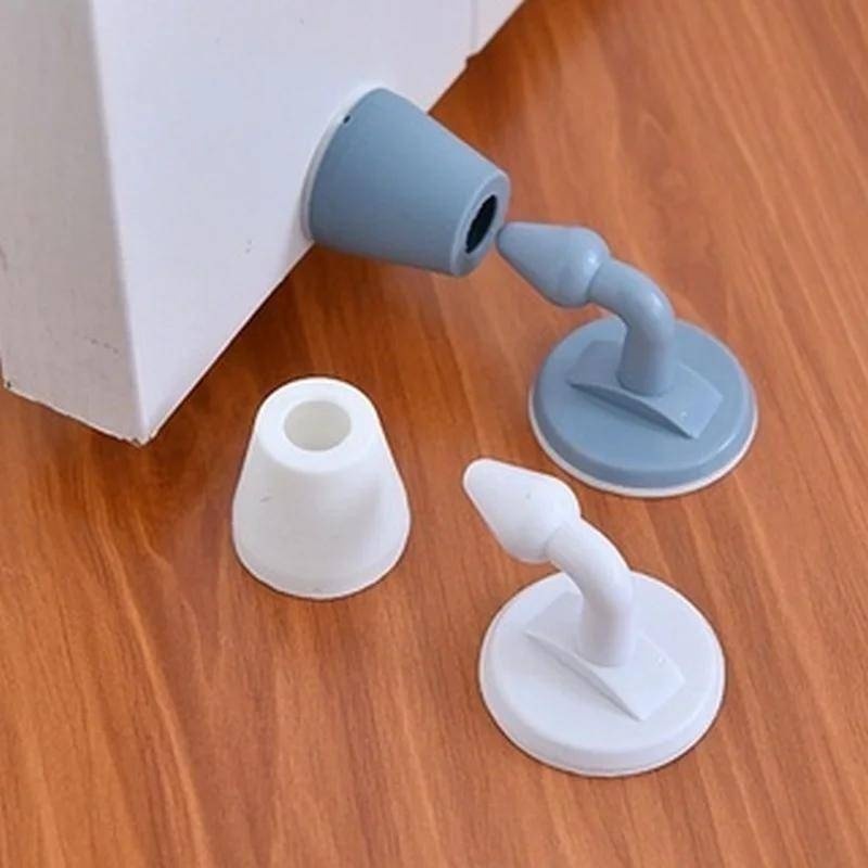 Trava de Porta Peso de Porta Batente Fixador Prendedor Adesivo Amortece Impacto Batedor Peso Segurador KIT 1-7