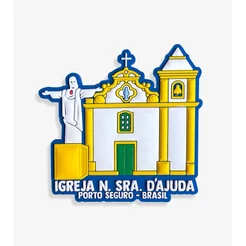 Ímã de Porto Seguro BA Igreja D’ajuda – Ímã de Geladeira