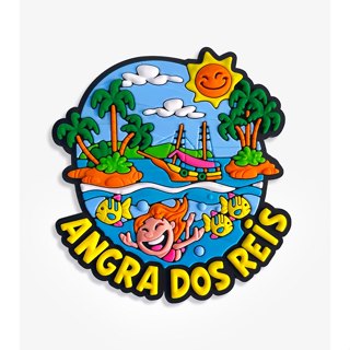 Ímã Angra dos Reis Emborrachado – Ímã de Geladeira em Oferta na Shopee