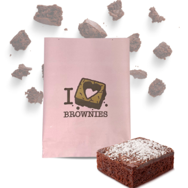 Embalagem Brownie Luxo 13x10 CM BOPP - Embalagem Profissional que Dura mais tempo