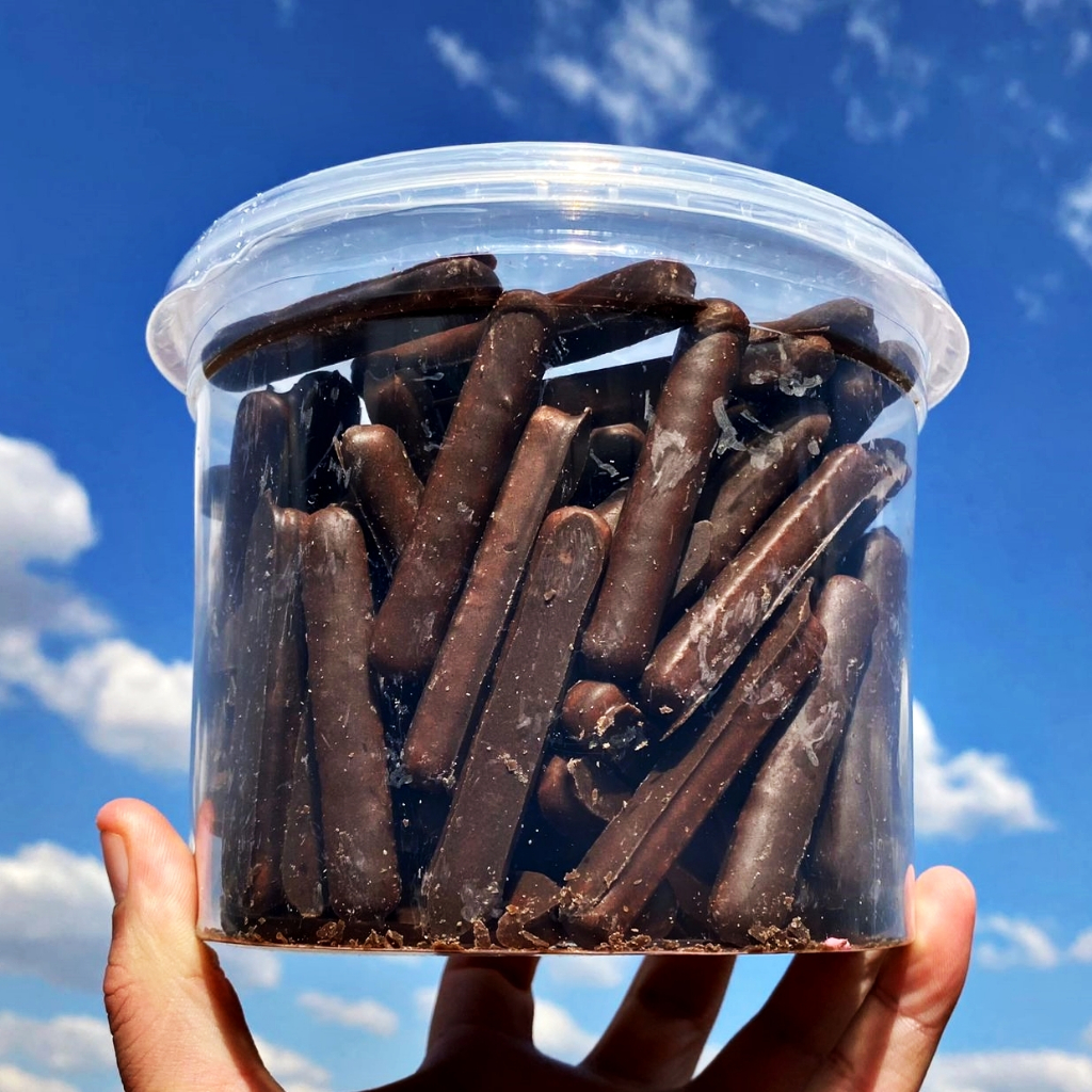 Palito de Chocolate ao Leite Biscoito Crocante 400G Doce Antigo Sobremesa Doces Gourmet Aniversário