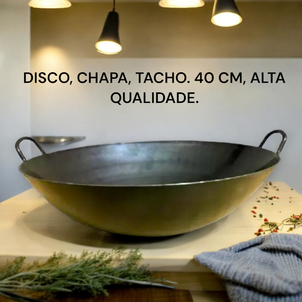 Disco Arado Chapa Tacho Bifeira Frigideira Porções Em Geral 40cm