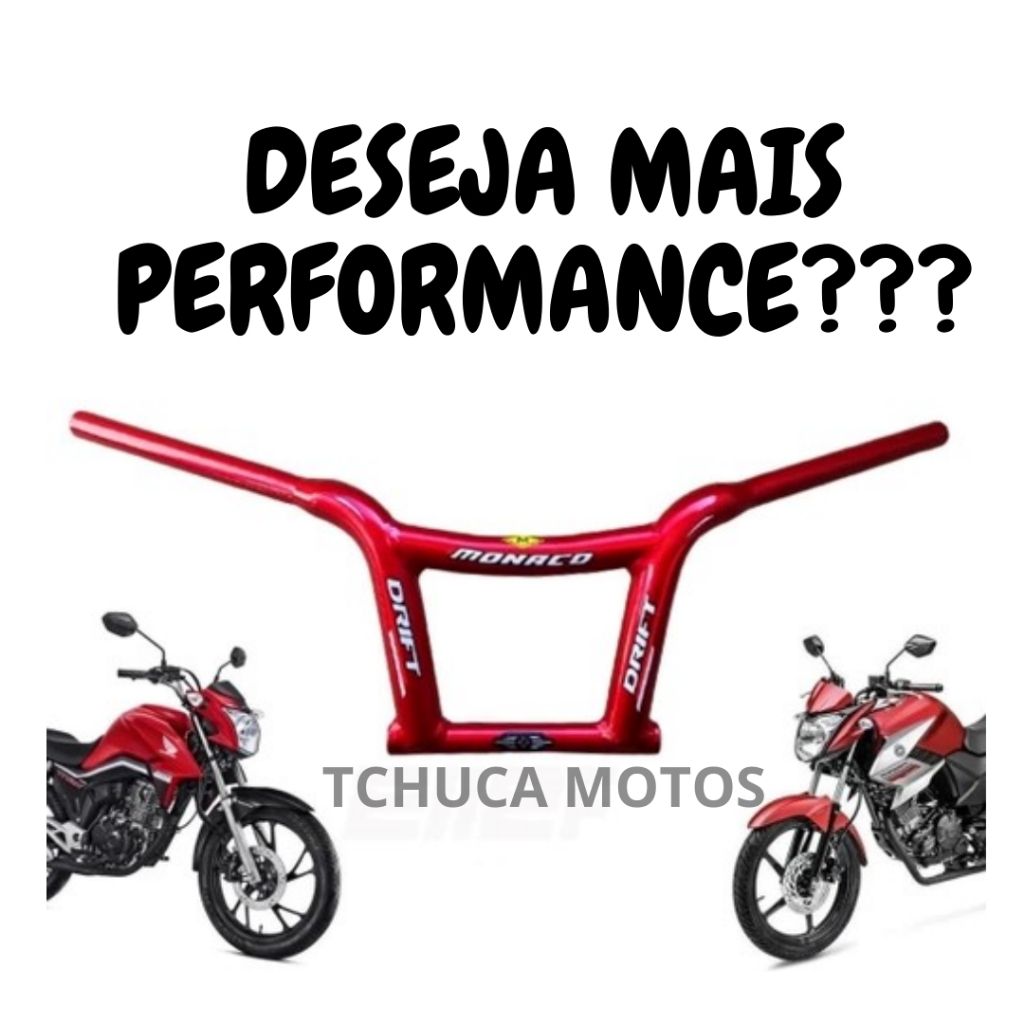 Guidão Esportivo guidon cargo 160 lunge guidão de bicicleta Mônaco Drift Alto Cg Titan Fan Factor Fazer