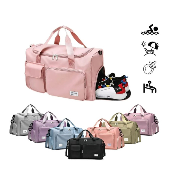 Bolsa De Viagem Sport Com Bolso Impermeável Alça Lateral 30L Capacidade em Oferta na Shopee