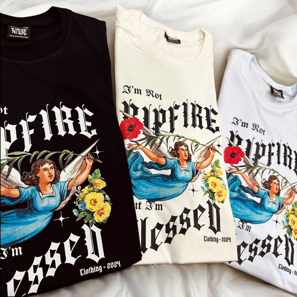 Camiseta Streetwear Ripfire Estampada Blessed Flowers Algodão Elastano