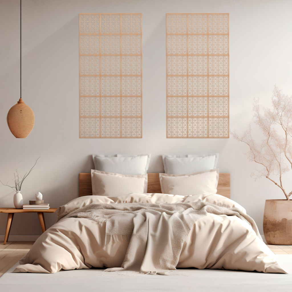 12 Painel elegante decoração cobogó em mdf 30x30