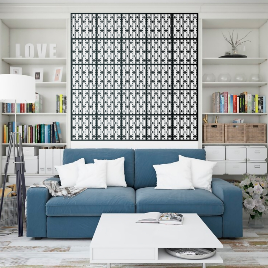 12 Painel decoração elegante cobogó em mdf 30x30