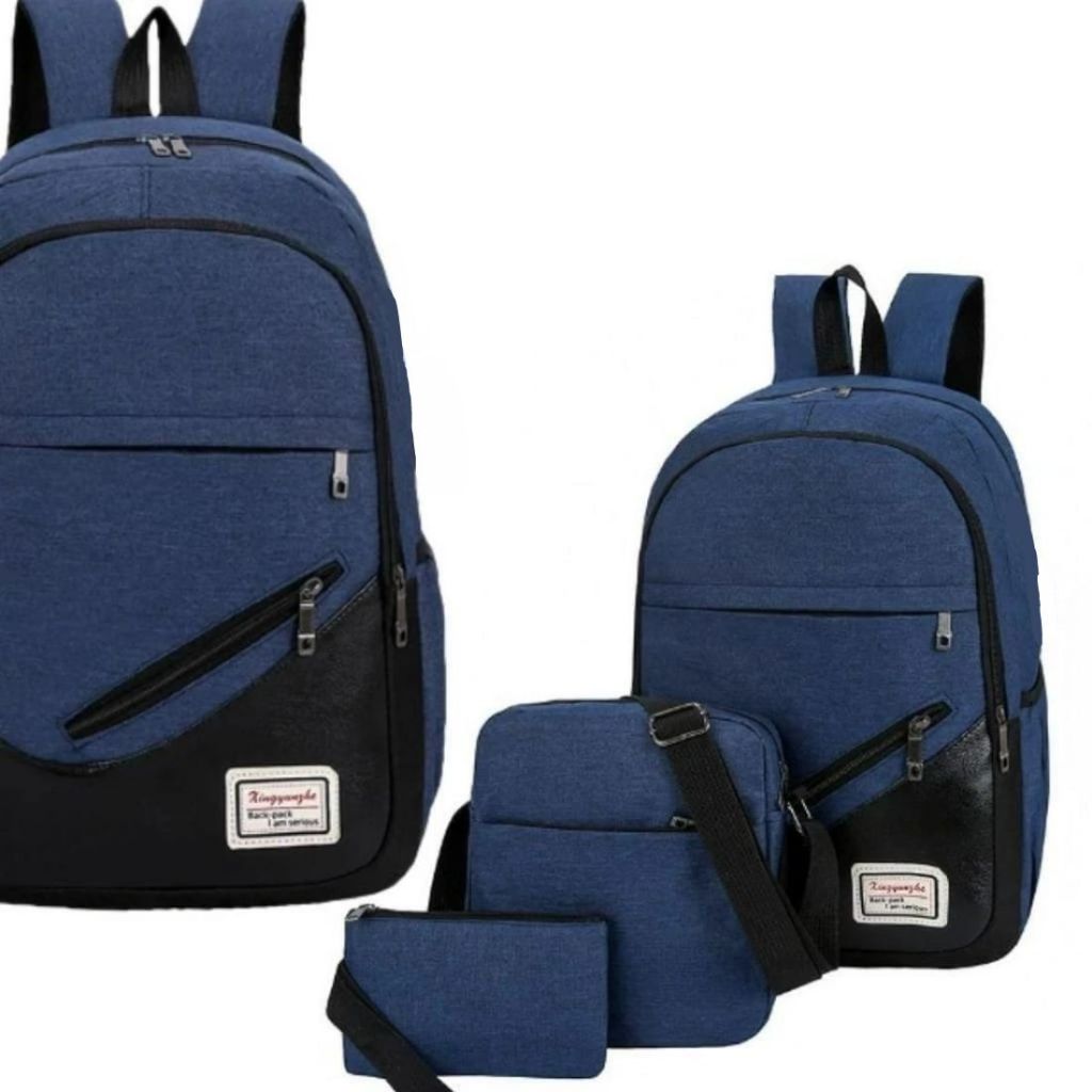 Kit 3 Bolsas Mochila De Notebook Escolar Trabalho Universitária Executiva Impermeável T3
