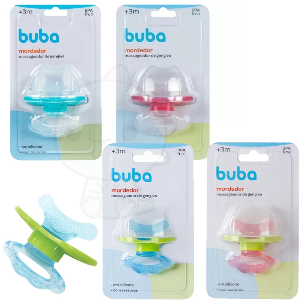 Imagem Mordedor buba Para Bebe Massageador De Gengiva Chupeta mordedor original Buba