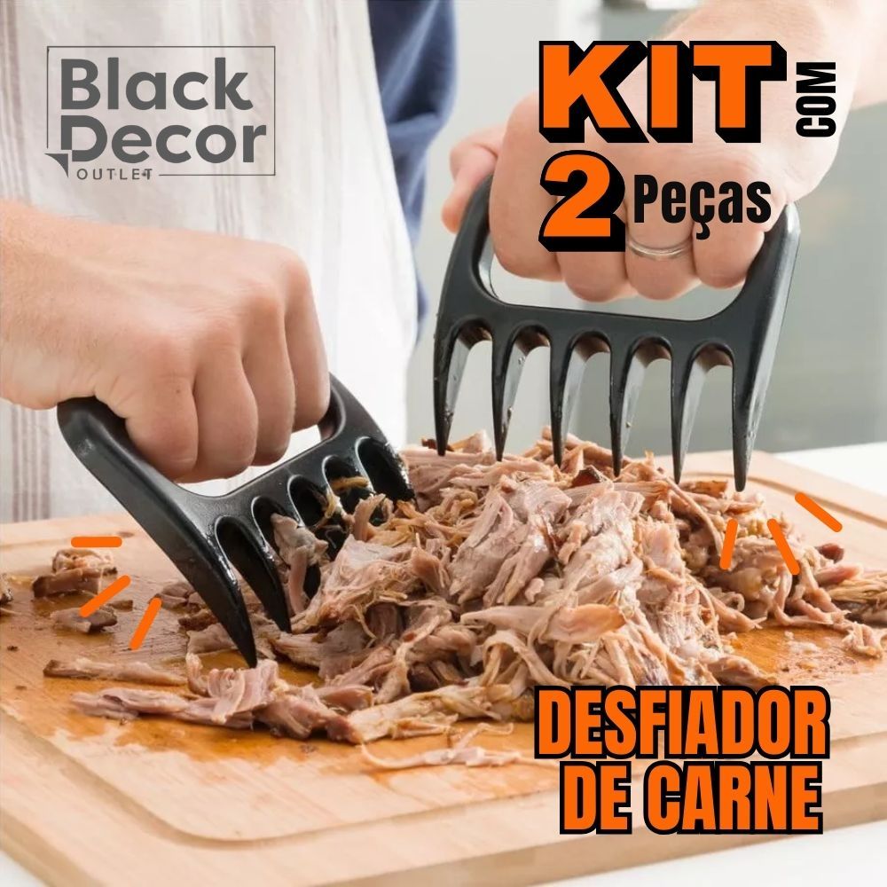 Garfo Desfiador de Carne Plástico Garra de Urso Para Churrasco 2 Peças em Oferta na Shopee