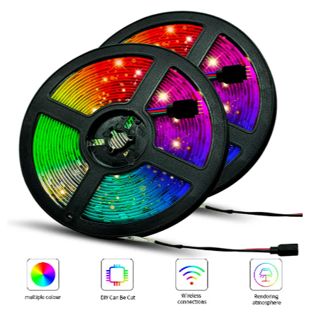 Luzes De Led Usb Strip 5050 RGB 16Colours Mudança De Luz Remoto Quente Para Sala De Estar TV Cozinha