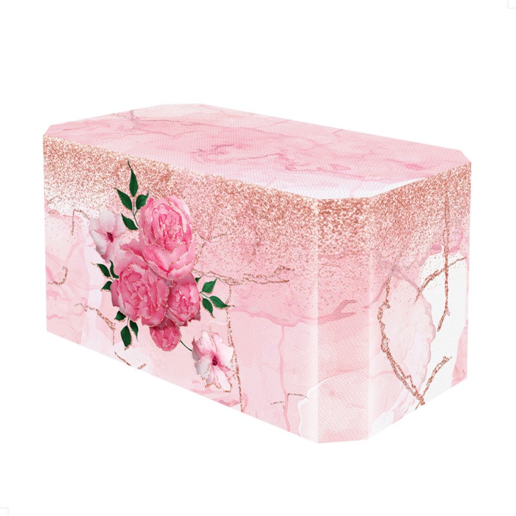 Capa de Mesa Festa Rosa Floral Sublimado Em Tecido Forro Veste Fácil - MSA-98 em Oferta na Shopee