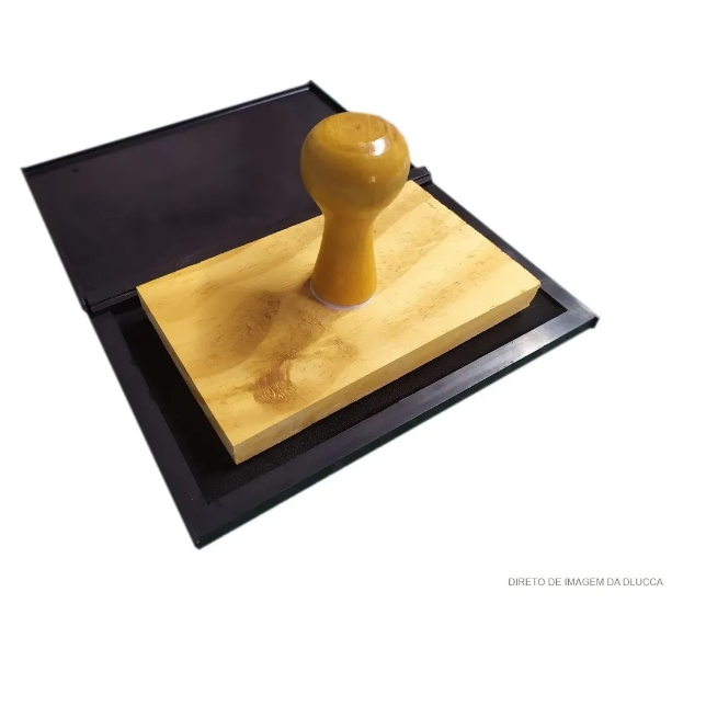 Kit carimbo personzalizados 5x5cm, logotipo, logo, sacolas kraft em Oferta na Shopee